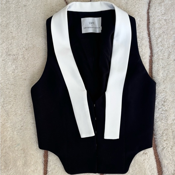 Anthropologie Siempre Tuxedo Tank - Picture 2 of 5